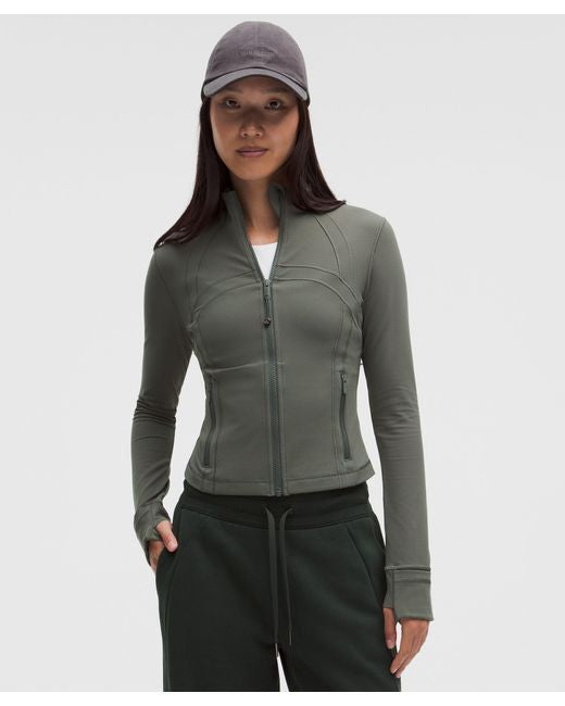 Athletic Wear: CROPPED DARK GREY LULU LEGGINGS SET