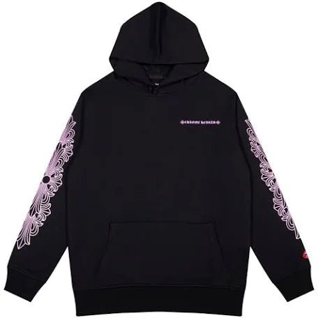 CH: blk/pink pull over hoodie