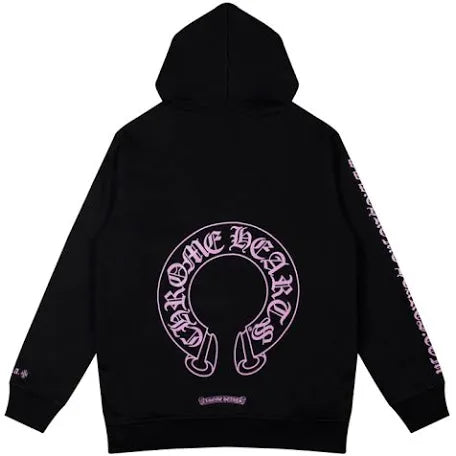 CH: blk/pink pull over hoodie