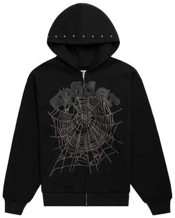 S5 : Hoodie BLK Studded