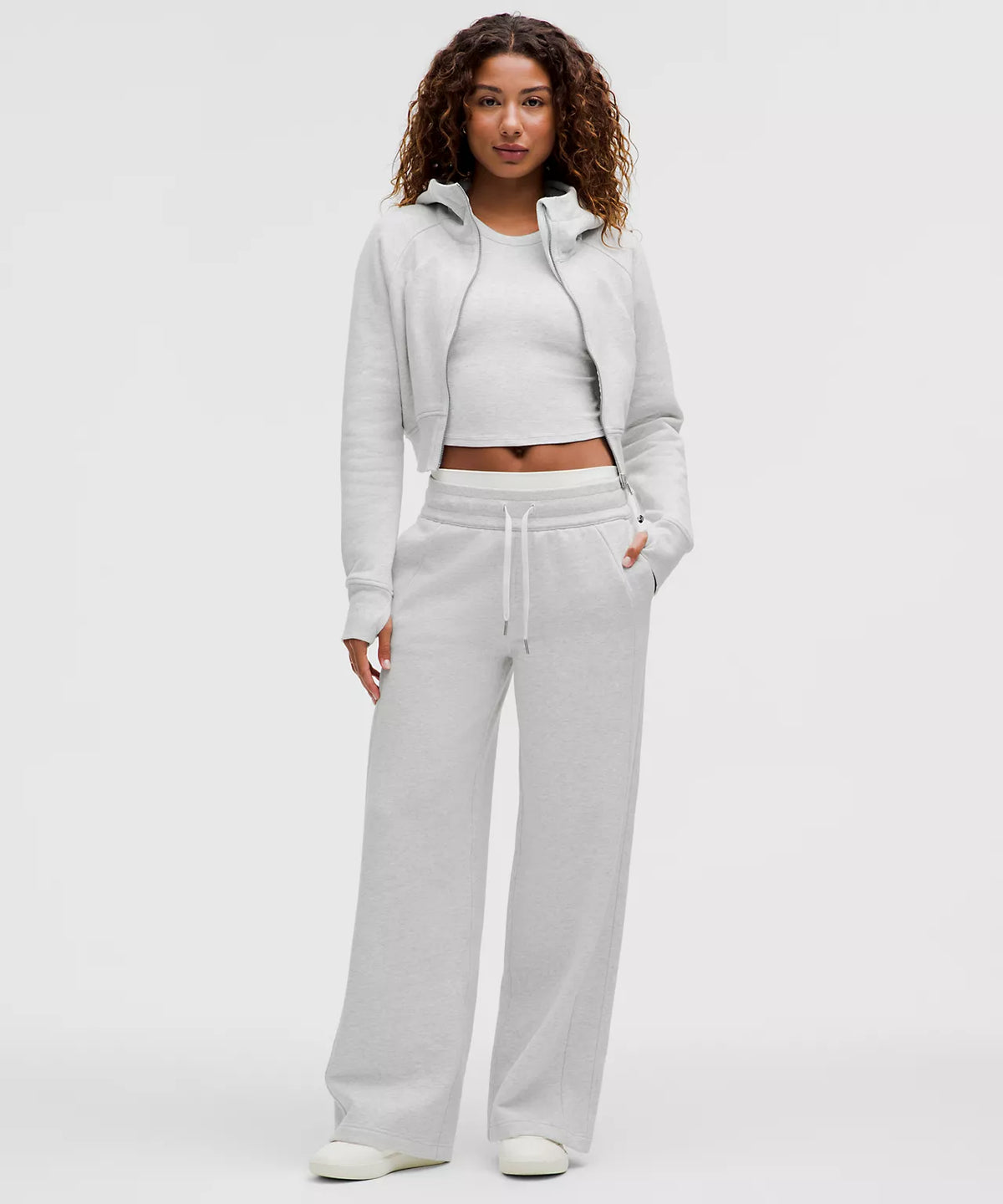 Athletic Wear: GREY SCUBA FULL ZIP SET