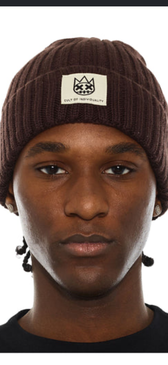CULT OF INDIVIDUALITY: KNIT HAT CHOCOLATE