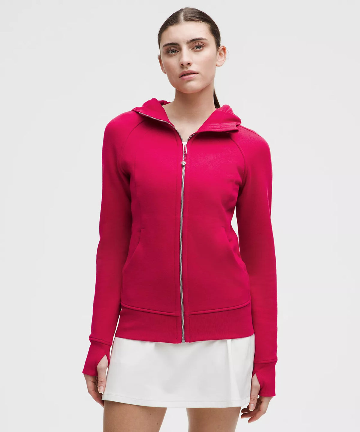 Athletic Wear: RED SCUBA FULL ZIP SET