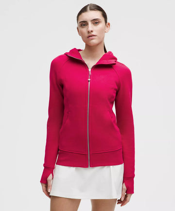 Athletic Wear: RED SCUBA FULL ZIP SET