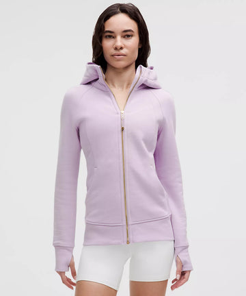 Athletic Wear: PURPLE SCUBA FULL ZIP SET