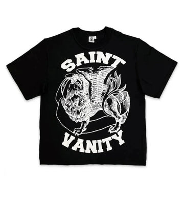 SAINT VANITY: GRIFFIN TEE BLACK/WHITE