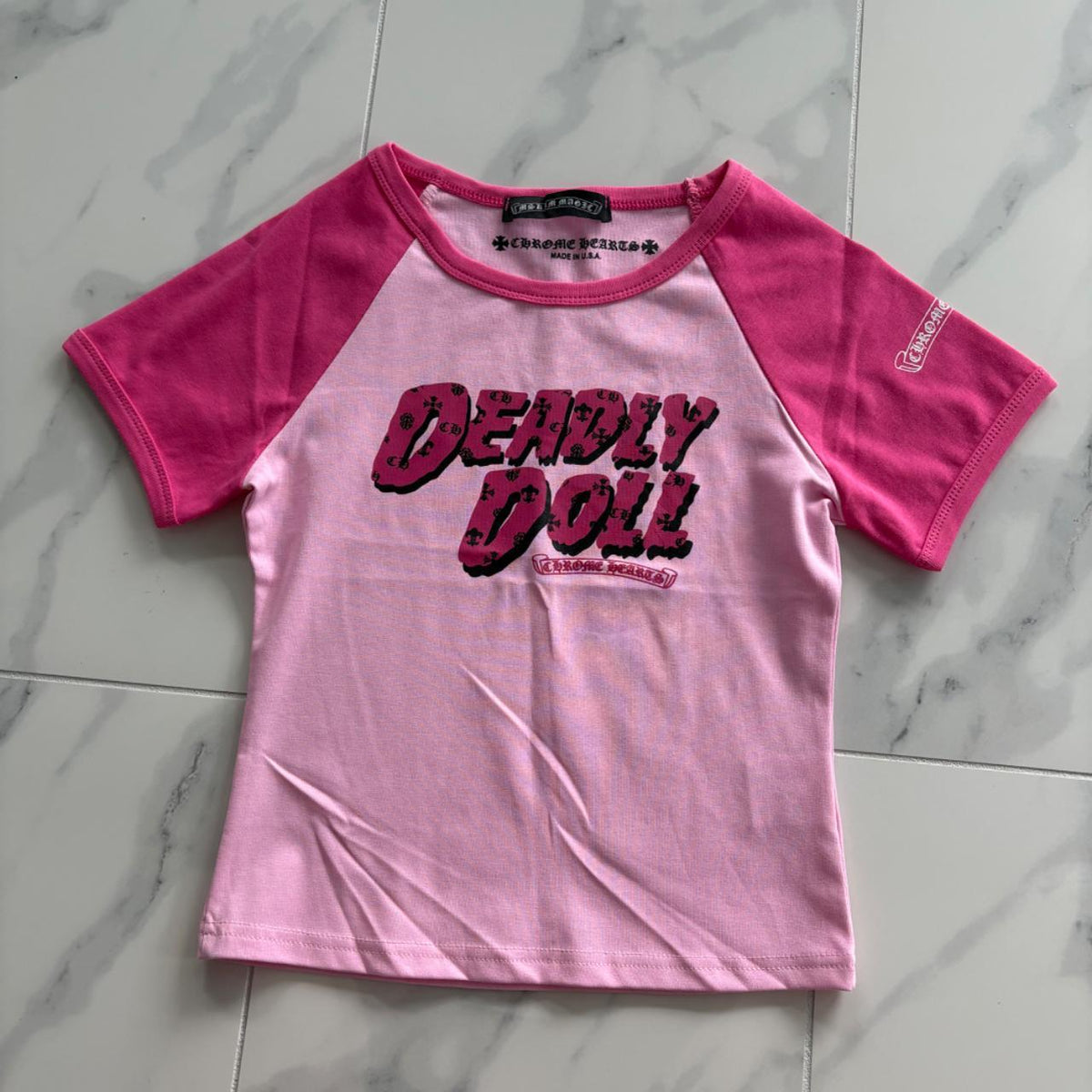 CH: DEADLY DOLL : Pink BabyTee