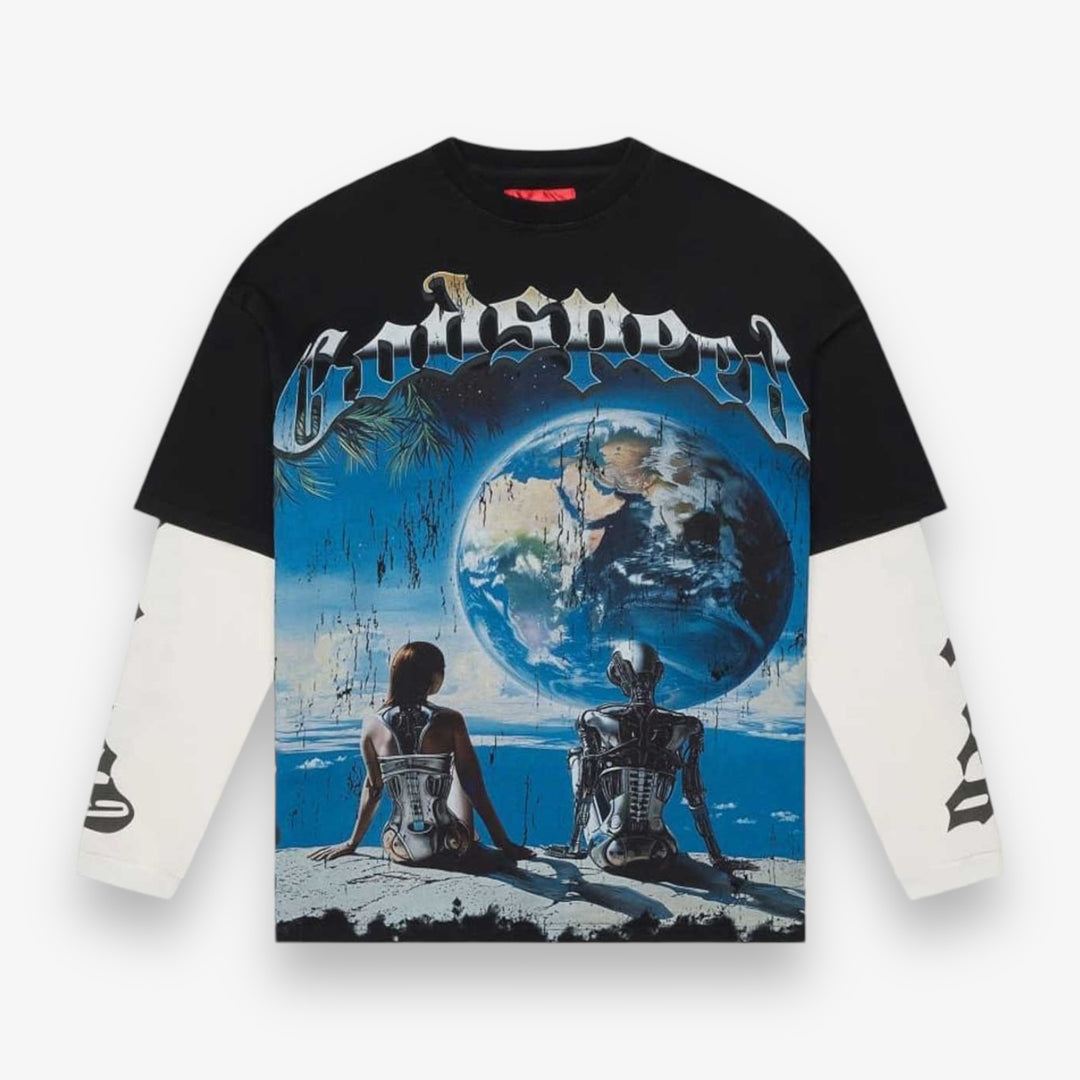 GODSPEED: ARTIFICIAL LOVE THERMAL BLACK LONG SLEEVE
