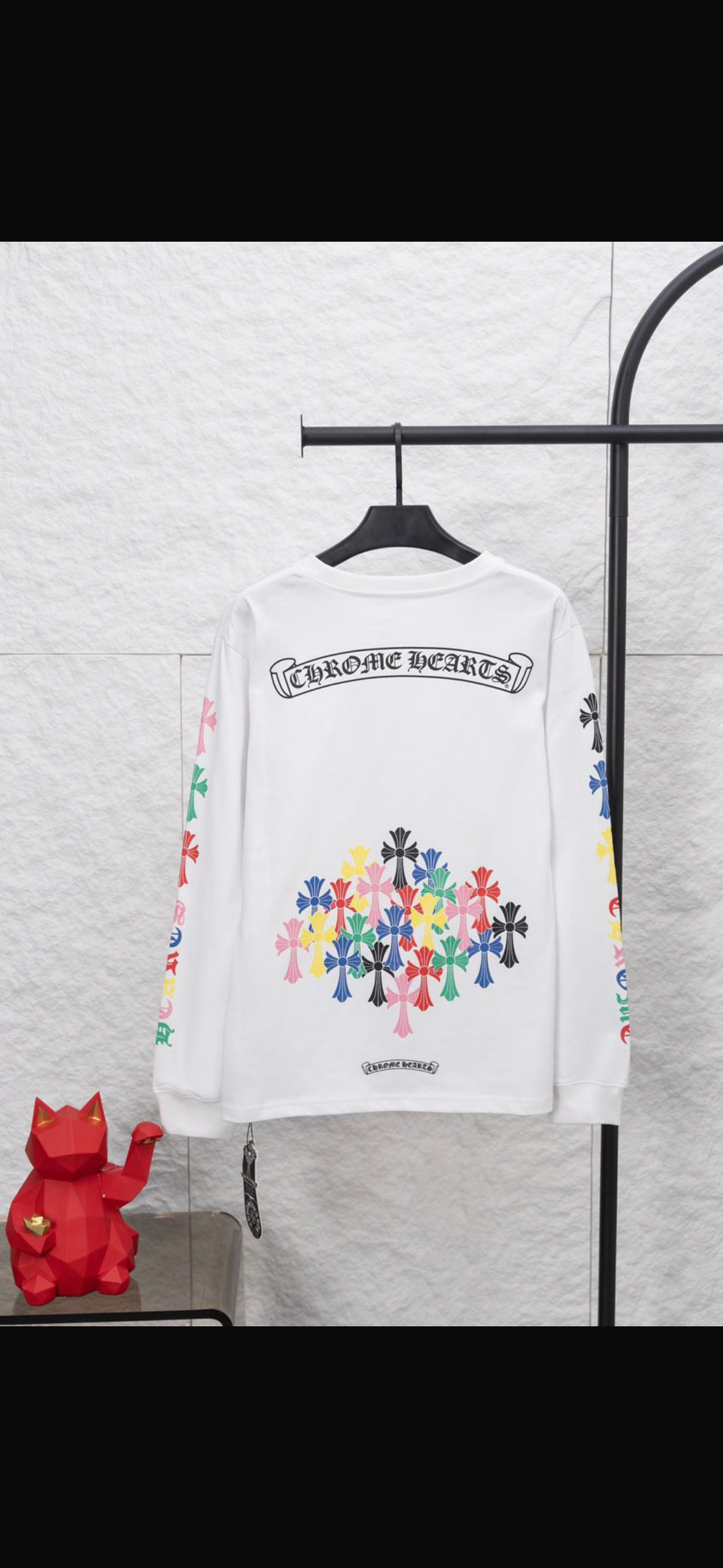 CH: White/Multicolor Longsleeve Shirt