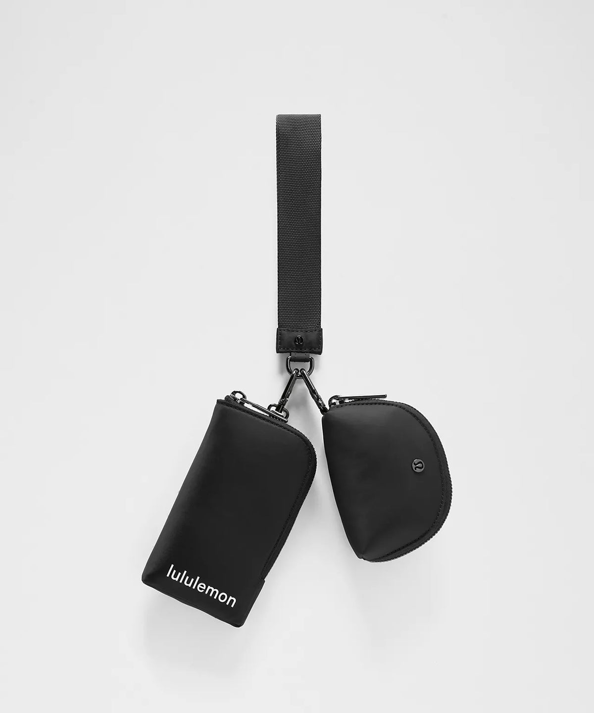 Athletic Wear: Blk Duo Pouch Wristlet