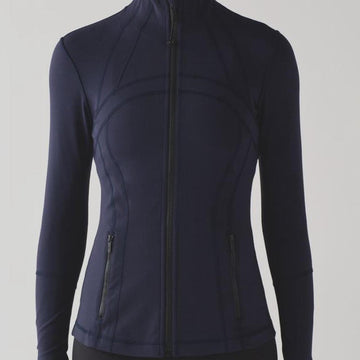 Athletic Wear: FULL ZIP LEGGINGS SET NAVY BLUE