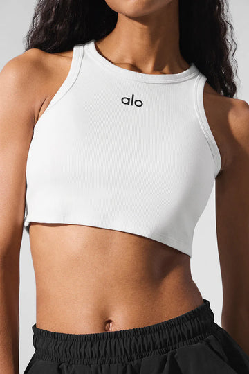 Athletic Wear: Aspire Tank White