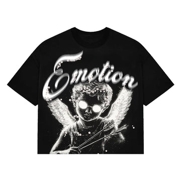 MIXED EMOTION: BLACK PEARL CROPPED TEE