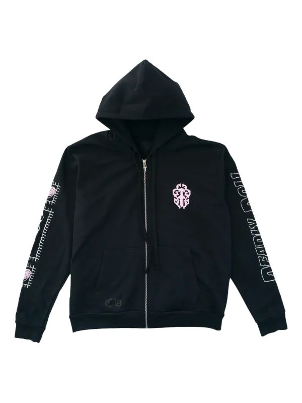 CH: DEADLY DOLL PINK DAGGER ZIP UP