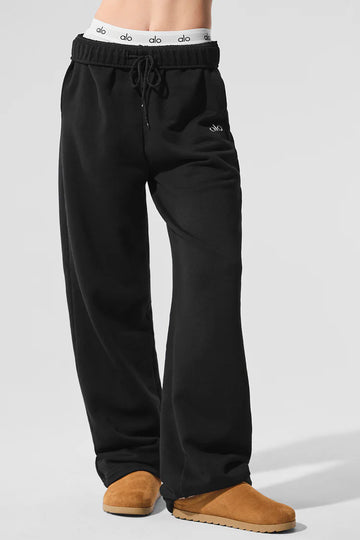 Athletic Wear: Accolade Straight Leg Sweatpant Black