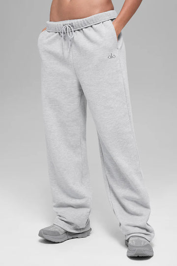 Athletic Wear: Accolade Straight Leg Sweatpant Grey