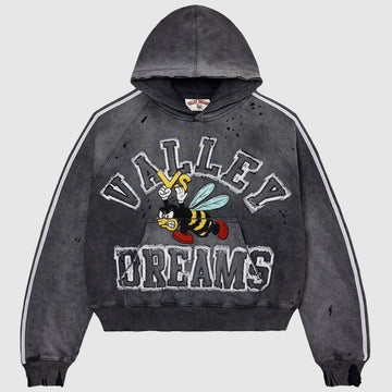Close-up view of distinct Vale Forever design elements, emphasizing premium high-end streetwear at BPC Looker Room.